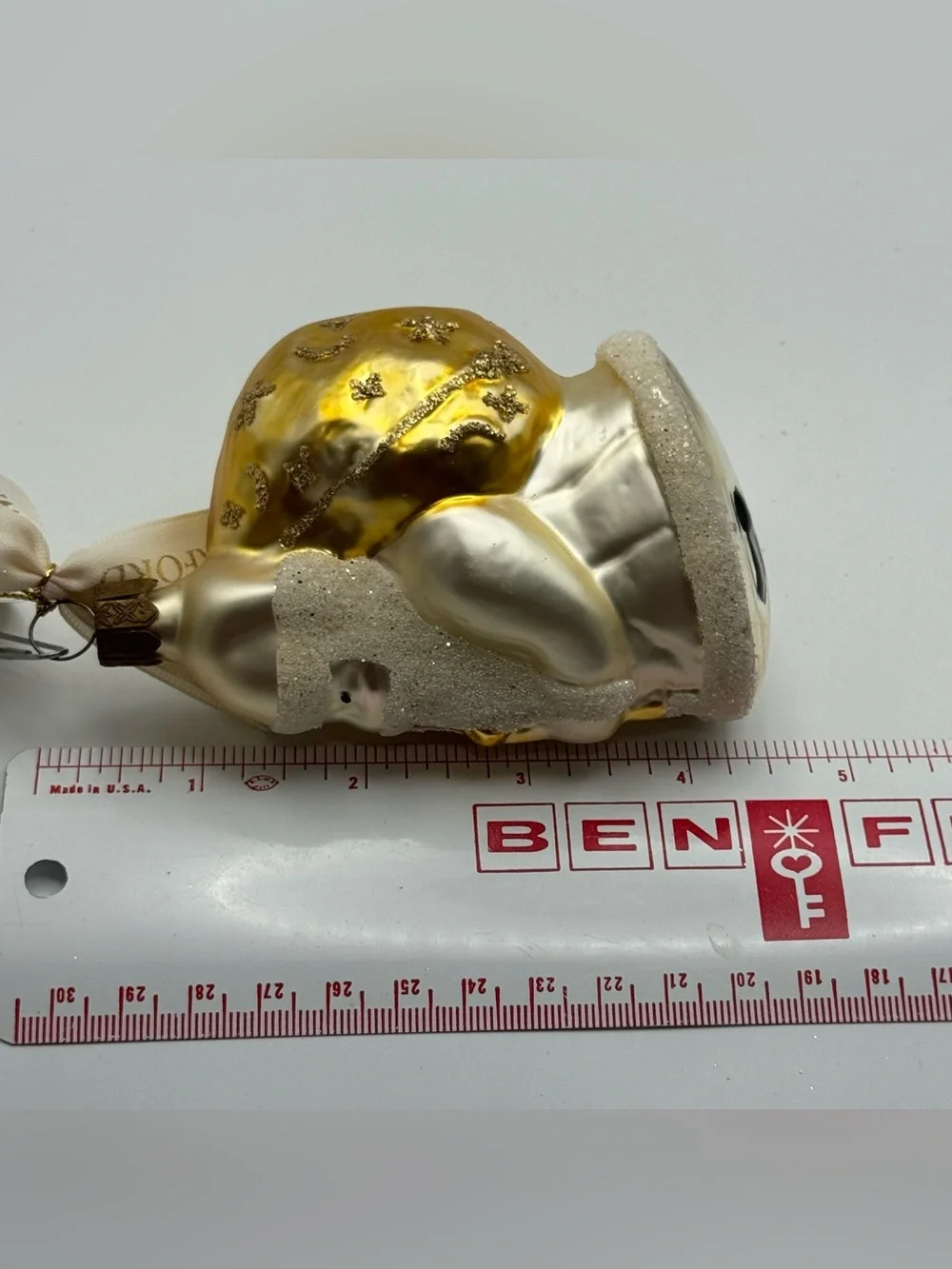 Waterford Holiday Heirlooms Santa’s Good Cheer Glass Christmas Ornament Czech
